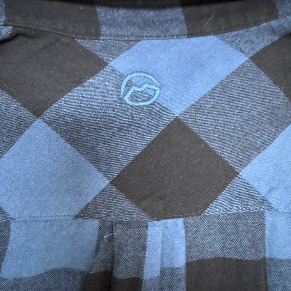 Magellan Outdoors Canyon Creek Flannel Shirt 3XL Blue Black Buffalo Plaid NWT‎ - Picture 11 of 11